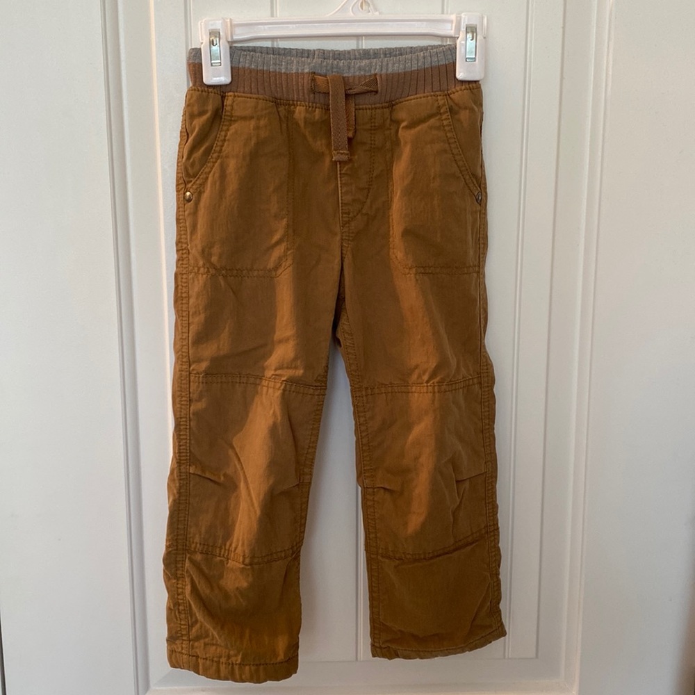 Boys babyGAP lined khakis with functional drawstring (4years)